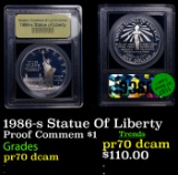 Proof 1986-s Statue Of Liberty Modern Commem Dollar $1 Graded GEM++ Proof Deep Cameo BY USCG