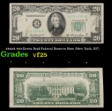 1950A $20 Green Seal Federal Reserve Note (New York, NY) Grades vf+
