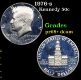 Proof 1976-s Kennedy Half Dollar 50c Grades GEM++ Proof Deep Cameo