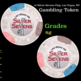 $1 Silver Sevens Chip, Las Vegas, NV Grades NG