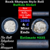 Buffalo Nickel Shotgun Roll in Old Bank Style 'Bell Telephone'  Wrapper 1926 &d Mint Ends