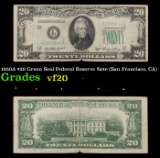 1950A $20 Green Seal Federal Reserve Note (San Francisco, CA) Grades vf, very fine