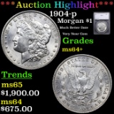 ***Auction Highlight*** 1904-p Morgan Dollar $1 Graded ms64+ By SEGS (fc)