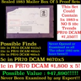 Original sealed box 5- 1983 United States Mint Proof Sets