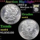 ***Auction Highlight*** 1893-p Morgan Dollar $1 Graded Choice Unc By USCG (fc)