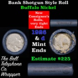 Buffalo Nickel Shotgun Roll in Old Bank Style 'Bell Telephone'  Wrapper 1926 &d Mint Ends.
