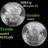 1882-p Morgan Dollar $1 Grades Choice Unc