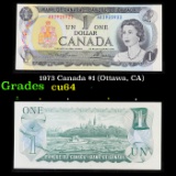 1973 Canada $1 (Ottawa, CA) Grades Choice CU
