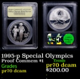 Proof 1995-p Special Olympics Modern Commem Dollar $1 Graded GEM++ Proof Deep Cameo BY USCG