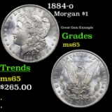 1884-o Morgan Dollar $1 Grades GEM Unc