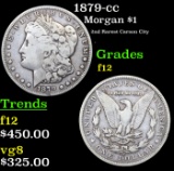 1879-cc Morgan Dollar $1 Grades f, fine