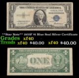 **Star Note** 1935F $1 Blue Seal Silver Certificate Grades xf
