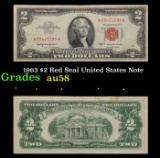 1963 $2 Red Seal United States Note Grades Choice AU/BU Slider