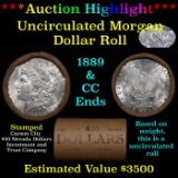 ***Auction Highlight*** 1889 & CC Uncirculated Morgan Dollar Shotgun Roll (fc)