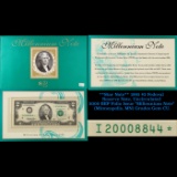 **Star Note** 1995 $2 Federal Reserve Note, Uncirculated 2000 BEP Folio Issue 