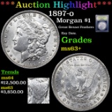 ***Auction Highlight*** 1897-o Morgan Dollar $1 Graded Select+ Unc BY USCG (fc)