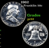 Proof 1962 Franklin Half Dollar 50c Grades Select Proof