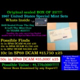 In Original Shipping Box, Never Open! 25x 1967 United States Special Mint Set in Original Government