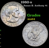 1980-s Susan B. Anthony $1 Grades Choice Unc