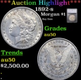***Auction Highlight*** 1892-s Morgan Dollar $1 Graded au50 By SEGS (fc)