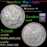 ***Auction Highlight*** 1893-s Morgan Dollar $1 Graded au53 By SEGS (fc)
