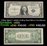 **Star Note** 1935G $1 Blue Seal Silver Certificate Grades vf+