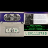 2003A $2 Federal Reserve Note, Uncirculated 2011 BEP Folio Issue (San Francisco, CA) Grades Gem CU