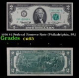 1976 $2 Federal Reserve Note (Philadelphia, PA) Grades Gem CU