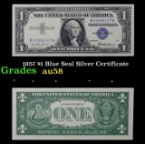 1957 $1 Blue Seal Silver Certificate Grades Choice AU/BU Slider