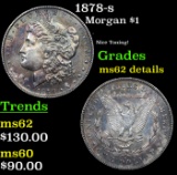 1878-s Morgan Dollar $1 Grades Unc Details