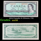 1954 Canada $1 (Ottawa, CA) Grades Choice AU/BU Slider