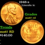 1948-s Lincoln Cent 1c Grades GEM++ Unc RD