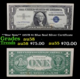 **Star Note** 1957B $1 Blue Seal Silver Certificate Grades Choice AU/BU Slider