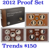 2012 US Mint Silver Proof Set; Hard to get, low mintage 14 pcs – about 1 ½ ounces of pure silver.