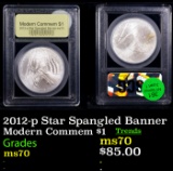 Proof 2012-p Star Spangled Banner Modern Commem Dollar $1 Graded GEM++ Proof Deep Cameo BY USCG