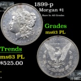 1899-p Morgan Dollar $1 Grades Select Unc PL