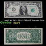 1963B $1 'Barr Note' Federal Reserve Note Grades Choice CU