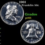 Proof 1961 Franklin Half Dollar 50c Grades GEM Proof