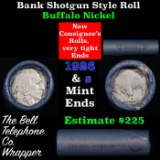 Buffalo Nickel Shotgun Roll in Old Bank Style 'Bell Telephone'  Wrapper 1926 &s Mint Ends