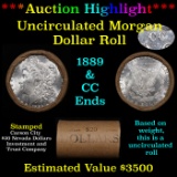 ***Auction Highlight*** 1889 & CC Uncirculated Morgan Dollar Shotgun Roll (fc)