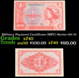 Military Payment Certificate (MPC) Series 591 $1 Grades xf+