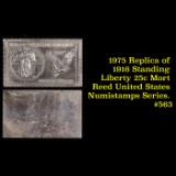 1975 Replica of 1916 Standing Liberty 25c Mort Reed United States Numistamps Series. #563