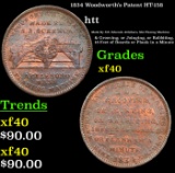 1834 Woodworth's Patent Hard Times Token HT-158 1c Grades vf++