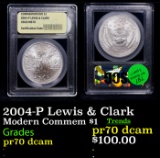 Proof 2004-P Lewis & Clark Modern Commem Dollar $1 Graded GEM++ Proof Deep Cameo BY USCG