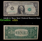 1963B $1 'Barr Note' Federal Reserve Note Grades vf+