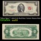 **Star Note** 1953A $2 Red Seal United States Note Grades Select AU