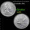 1966 Canada Quarter 25 Cents KM-68 Grades Choice AU