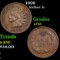 1899 Indian Cent 1c Grades xf+
