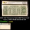 PCGS 1890 $10 Treasury Note BEP Souvenir Card, 1990 DCSE SCCS B-139 Graded cu65 By PCGS