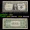 **Star Note** 1935D $1 Blue Seal Silver Certificate Grades vf+